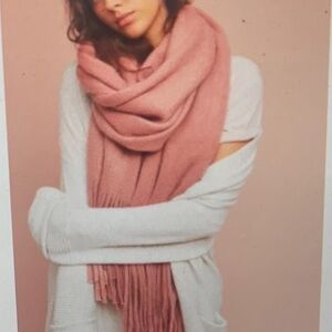 Anthropologie Mauve Pink Blanket Scarf